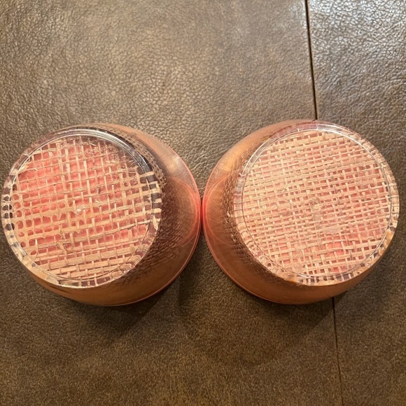 Set of Vintage MCM Raffia Ware 1950s in Coral Pink - Picture 12 of 13